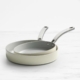 Wolstead Mineral 2pc Non Stick Frypan Set 24cm & 30cm Ivory