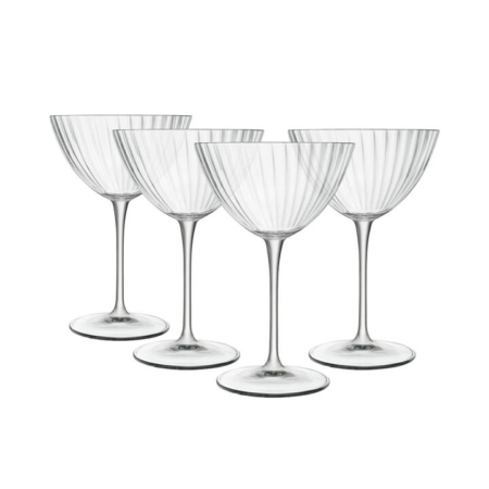 Luigi Bormioli Optica Martini Glass 200ml Set of 4