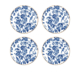 Cinnamon Round Placemat Set of 4 French Rose Toile