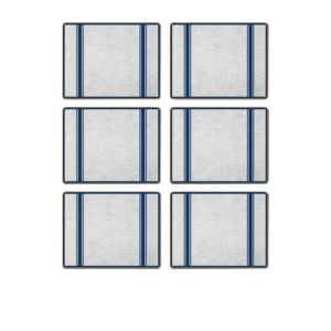 Cinnamon Rectangular Placemat Set of 6 Navy