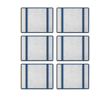 Cinnamon Rectangular Placemat Set of 6 Navy