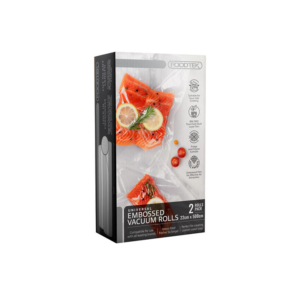 Foodtek Channel Embossed Vacuum Rolls 22cm x 5m Set of 2