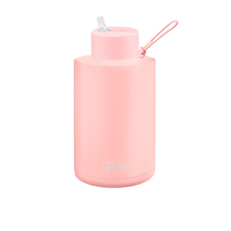 Frank Green Ceramic Reusable Bottle with Straw 2L (68oz) Blushed