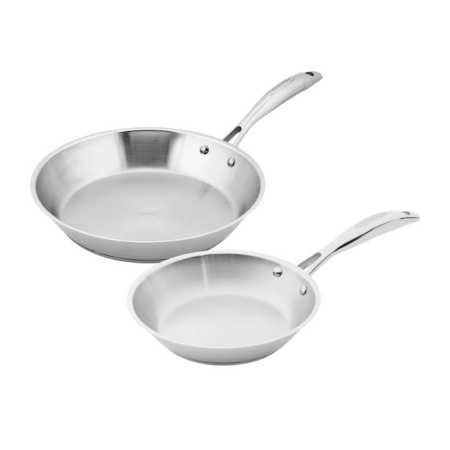 Scanpan STS 2pc Stainless Steel Frypan Set