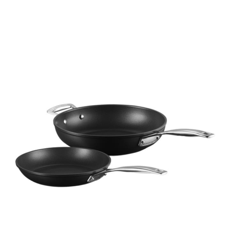 Le Creuset Toughened Non Stick 2pc Shallow and Deep Frypan Set 24 & 28cm