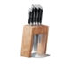 Scanpan Kalo 6pc Classic Knife Block Set Oak