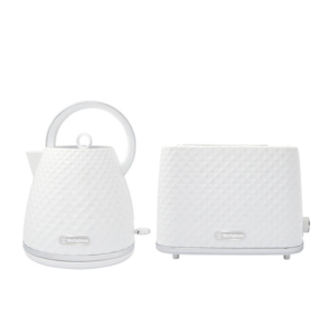 Westinghouse Kettle and Toaster Pack White - Diamond Pattern