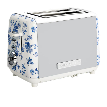 Laura Ashley China Rose 2 Slice Toaster White