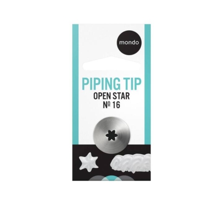 Mondo Open Star Piping Tip #16