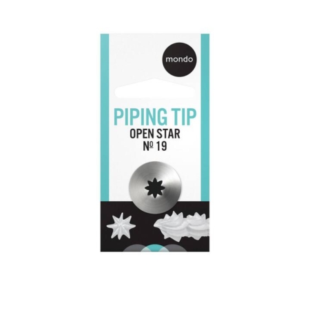 Mondo Open Star Piping Tip #19