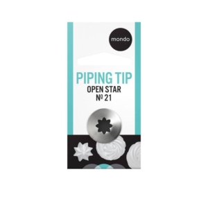 Mondo Open Star Piping Tip #21