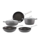 Essteele Per Bellezza 5pc Non Stick Cookware Set Grey