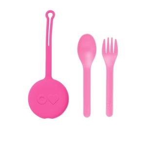 Omie Cutlery Set 3pc Bubble Pink