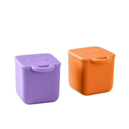 Omie Silicone Dip Container Set of 2 Purple and Orange