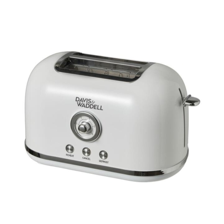 Davis & Waddell Manor 2 Slice Toaster White