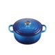 Le Creuset Signature Cast Iron Round Casserole 20cm - 2.4L Azure Blue