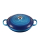 Le Creuset Signature Cast Iron Shallow Casserole 30cm - 3.5L Azure Blue