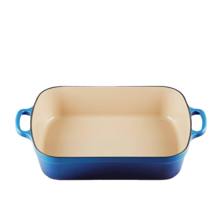 Le Creuset Signature Cast Iron Roaster 37x29cm Azure Blue