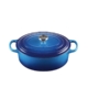 Le Creuset Signature Cast Iron Oval Casserole 27cm - 4.1L Azure Blue