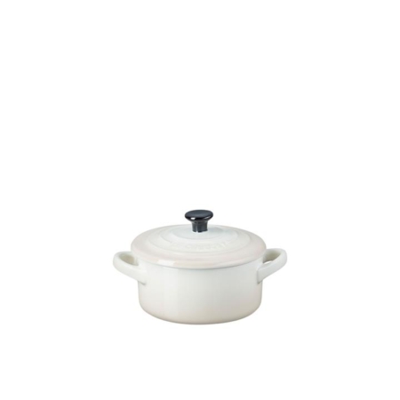 Le Creuset Stoneware Mini Round Casserole 10cm Meringue