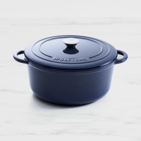 Wolstead Endure Round Enamel Cast Iron Casserole 28cm - 5.9L Navy