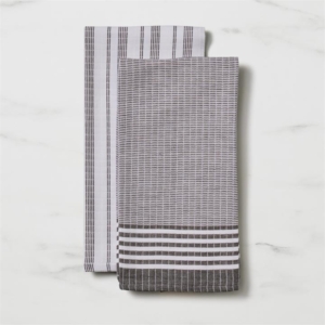 Salisbury & Co Marine Tea Towel Set of 2 Black