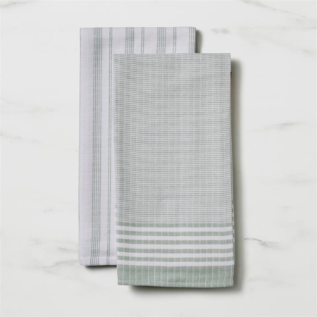 Salisbury & Co Marine Tea Towel Set of 2 Sage