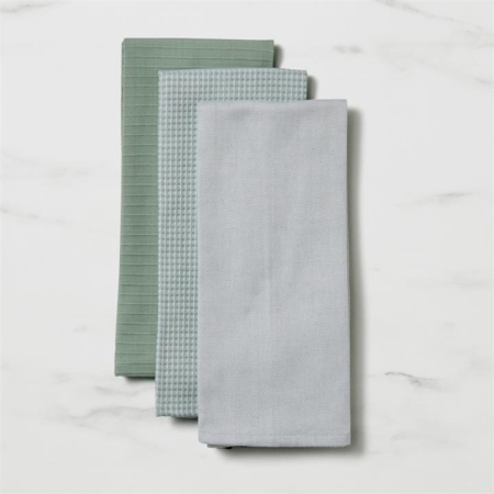 Salisbury & Co Hampstead Tea Towel Set of 3 Sage