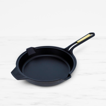 Victoria Signature Soft Seasoned Cast Iron Skillet 25cm Black