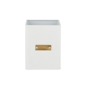 Typhoon Otto Square Utensil Pot White