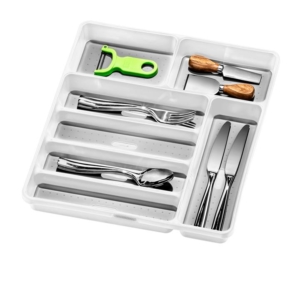 Madesmart Large Cutlery Tray 7 Compartment White