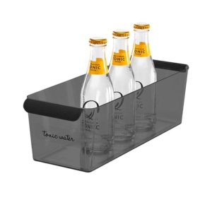 Madesmart Narrow Deep Fridge Bin Carbon