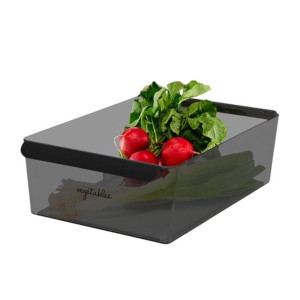 Madesmart Wide Deep Fridge Bin Carbon
