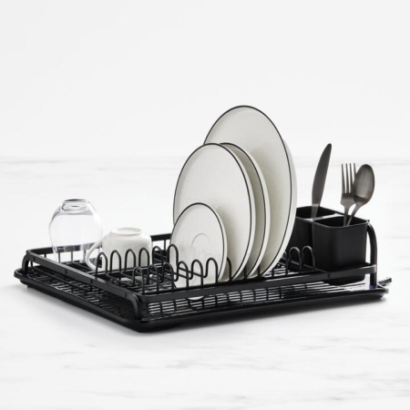 Kitchen Pro Tidy Aluminium Dish Rack Black