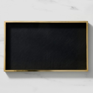 Salisbury & Co Manhattan Tray 50x30cm Black/Gold