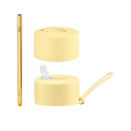 Frank Green Duo Lid Pack with Straw Buttermilk