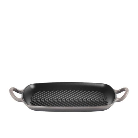 Le Creuset Signature Cast Iron Rectangular Grill 30x26cm Flint