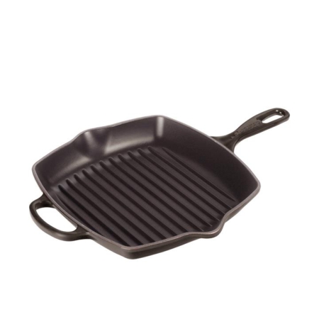 Le Creuset Signature Cast Iron Square Grillit 26cm Flint