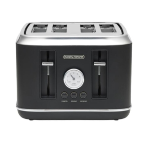 Morphy Richards Boutique Retro Design 4 Slice Toaster Black