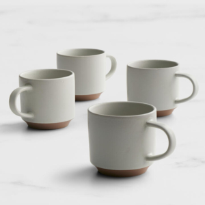 Salisbury & Co Terra Mug 430ml Set of 4 Grey