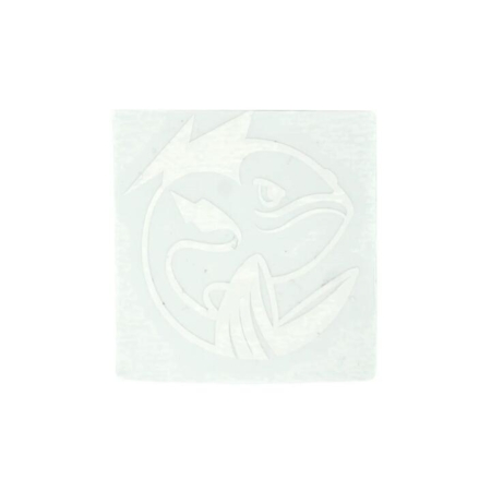 Fatfish Logo Sticker White 50MM