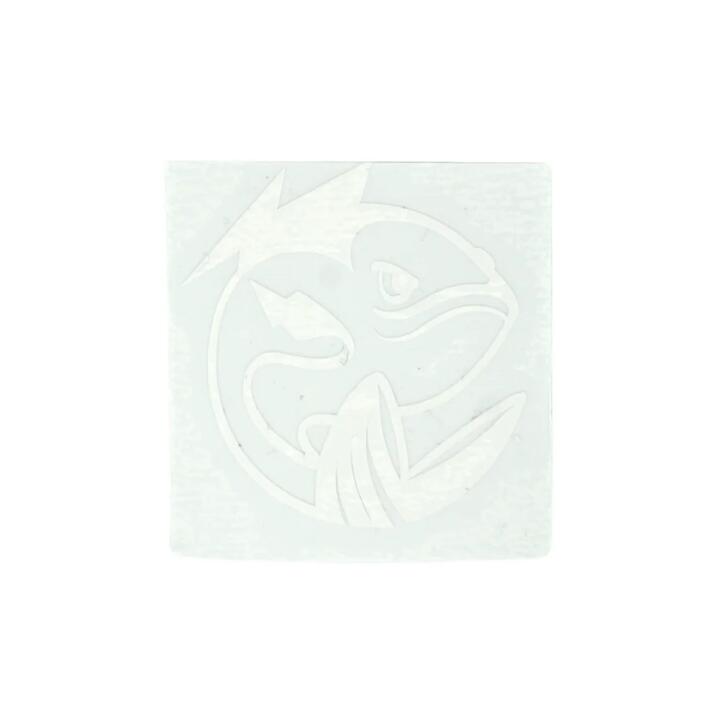 Fatfish Logo Sticker White 50MM