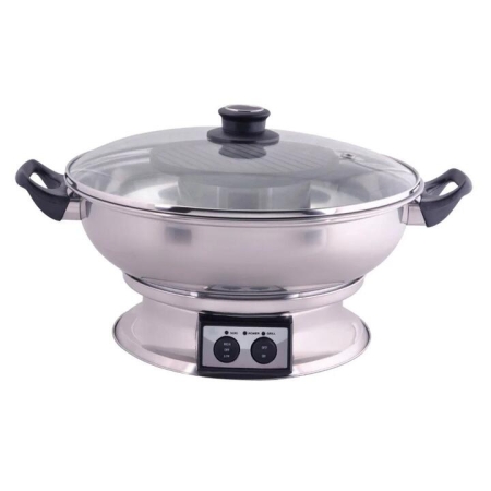 1350W Teppanyaki Steam Boat Electric Hot Pot Size 42X22X33cm by Maxim