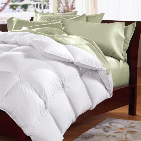 Goose Feather & Down Quilt Double 100% Cotton by Royal Comfort-Double