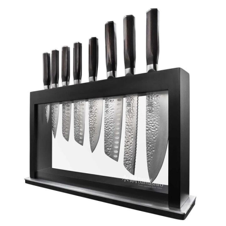 Damashiro Emperor Hisa 9 Piece Knife Block by Baccarat