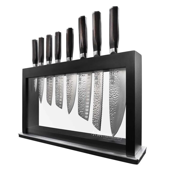 Damashiro Emperor Hisa 9 Piece Knife Block by Baccarat