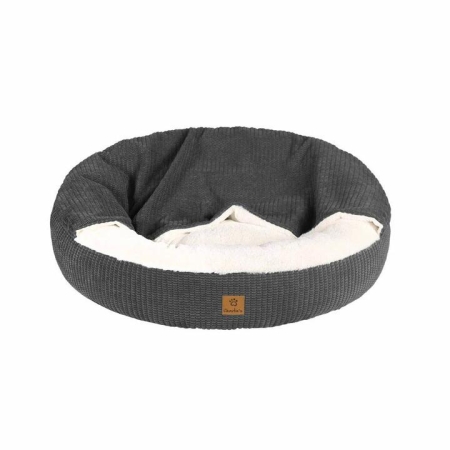 Charlie's Pet Hooded Dog Nest Charcoal Size 90x90x20cm by Charlies