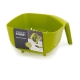 Square Colander with Handle Size 19.1X21.5X11.4cm in Green by Joseph Joseph-Green