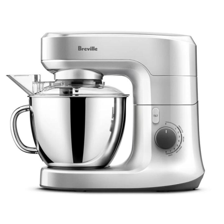 The Scraper Beater Stand Mixer Size 430X280X400mm in Silver by Breville-Silver