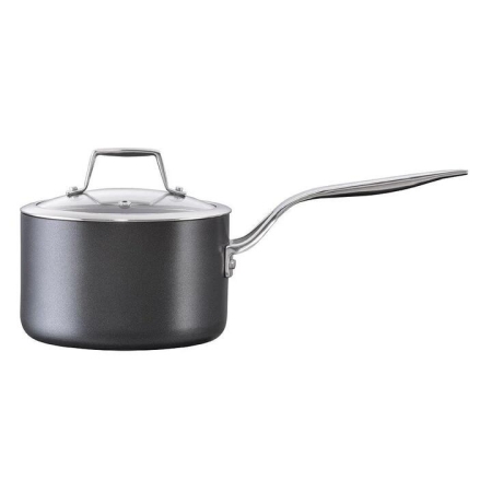 Diamond 9 Hard Anodised Aluminium Non-Stick Saucepan Size 16X10cm by Cuisine::pro